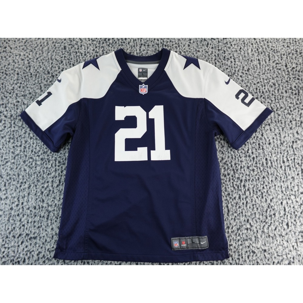 Dallas Cowboys NFL Nike 21 Navy Blue Football Jersey Youth Large
